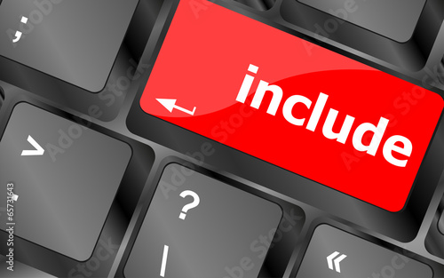 Fotografi include word, social media icon on laptop keyboard