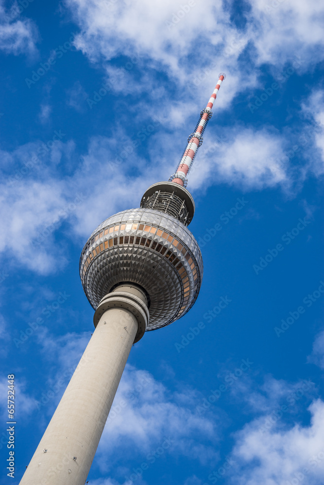 Berliner Fernsehturm - obrazy, fototapety, plakaty 