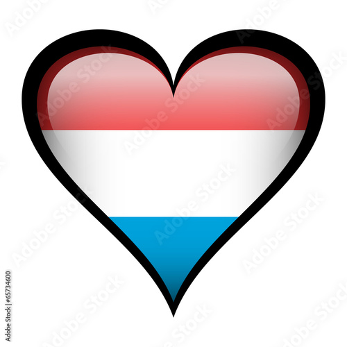 Free Download Luxembourg flag in heart - GFXLoad