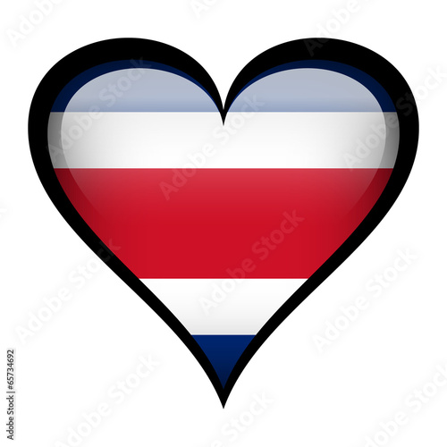 Free Download Costa Rica flag in heart - GFXLoad