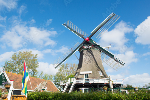 Windmill at Dutch wadden island Terschelling photo