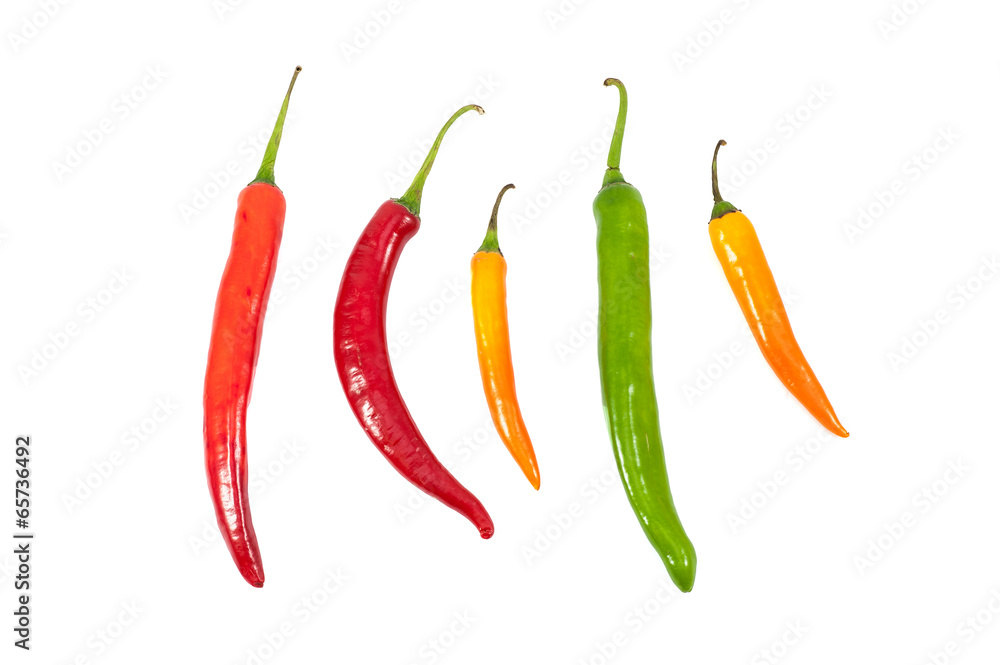 Colorful hot chilli