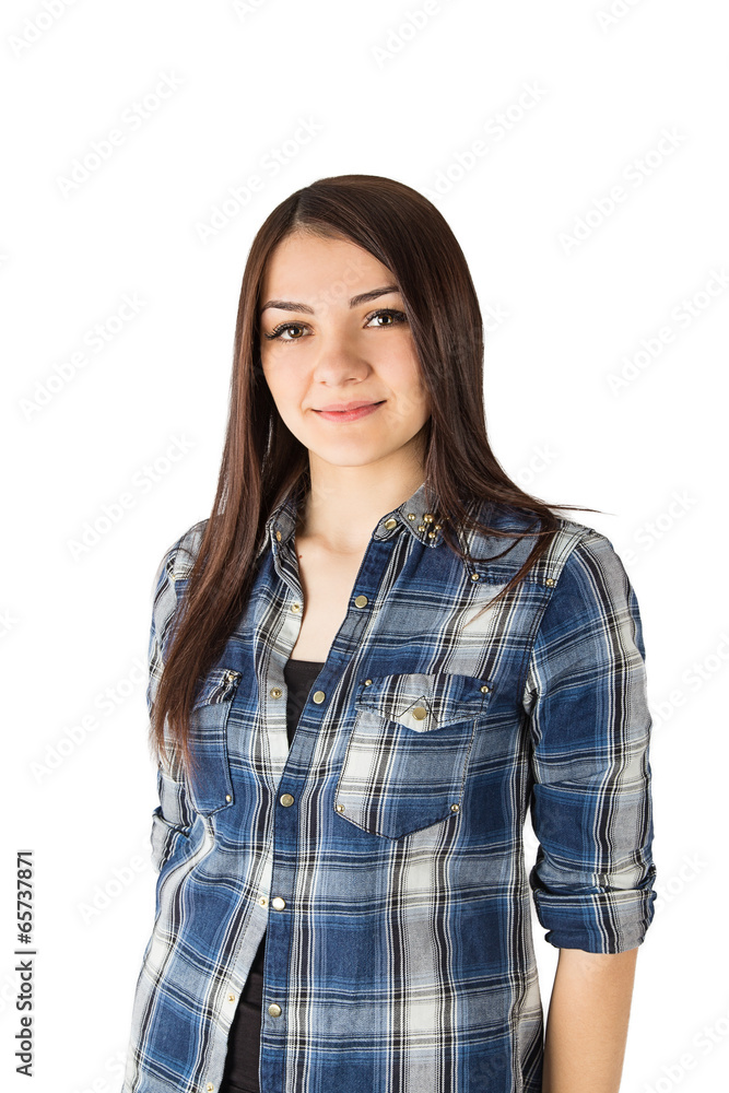 plaid shirt woman