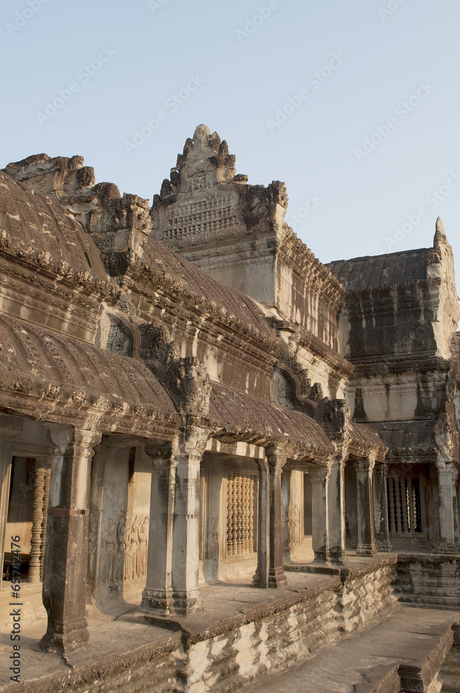 Фрагмент внутреннего двора храмового комплекса Ангкор Ват