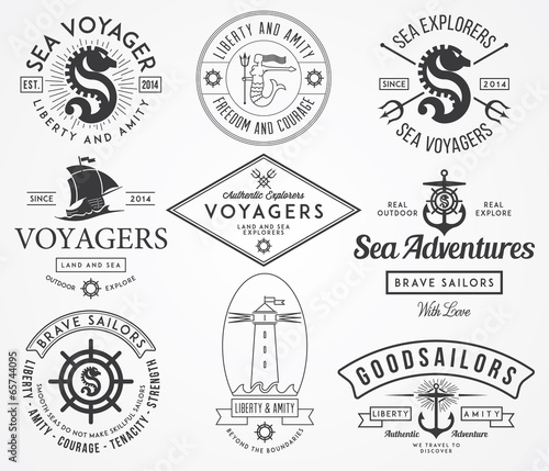 Sea Badges and labels