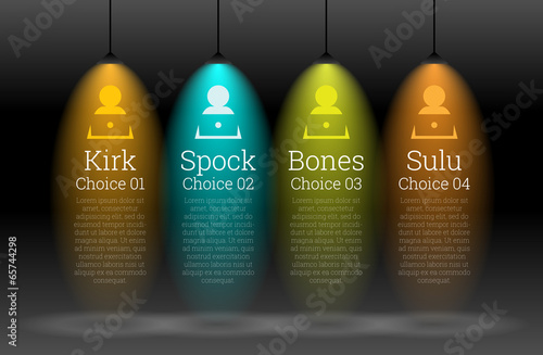 Spotlight Text Infographic