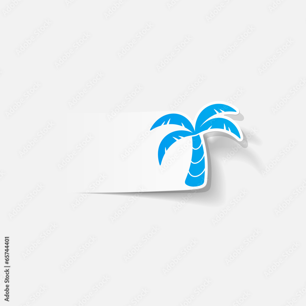 realistic design element: palm realistic design element: palm