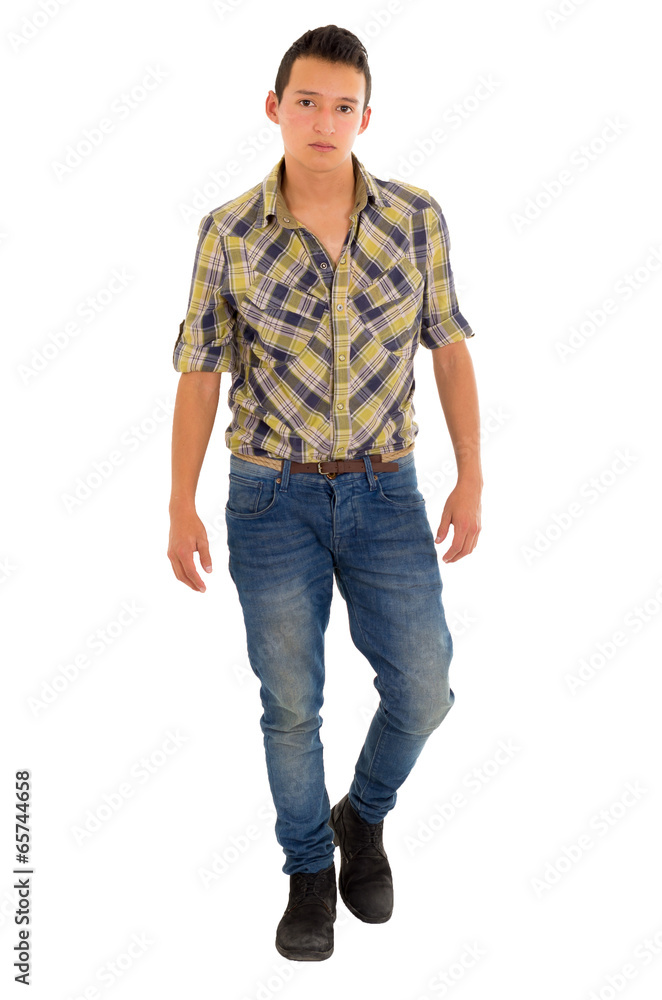 Fototapeta premium hipanic young man in a shirt