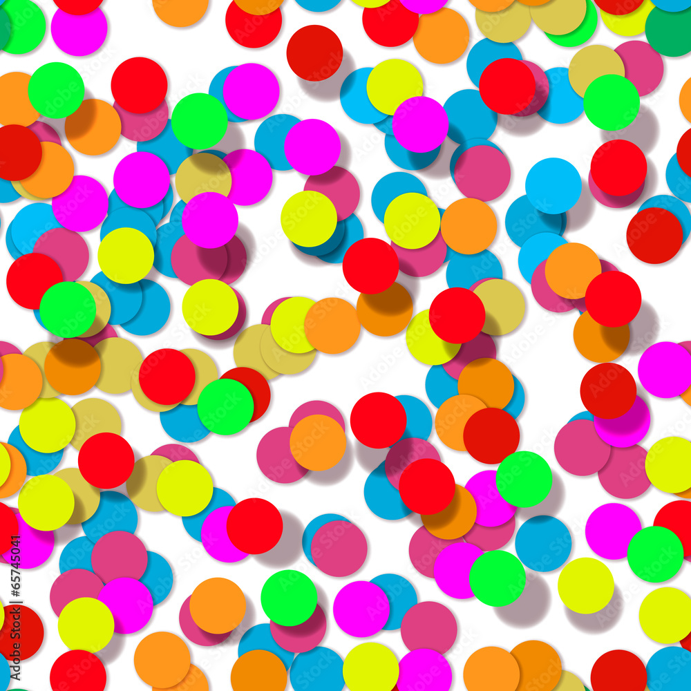 Confetti party design seamless pattern