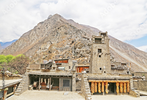 taoping Qiang Minority  stone village photo