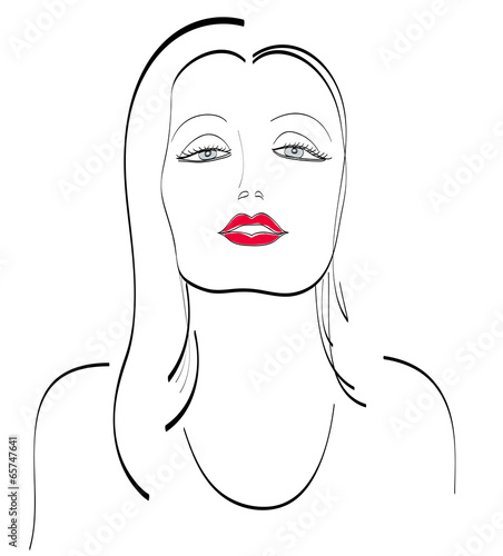 Face of a beautiful girl