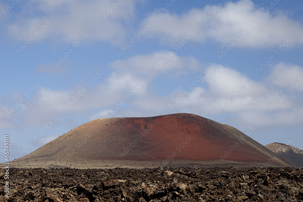 Volcanic field.Lava.Tenerife.Canary Islands.