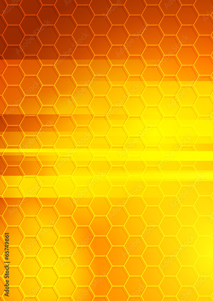 Bright summer hexagon background Bright summer hexagon background