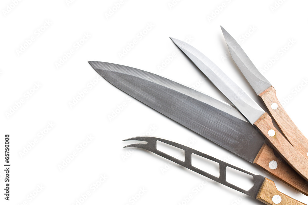 Obraz premium set of kitchen knives