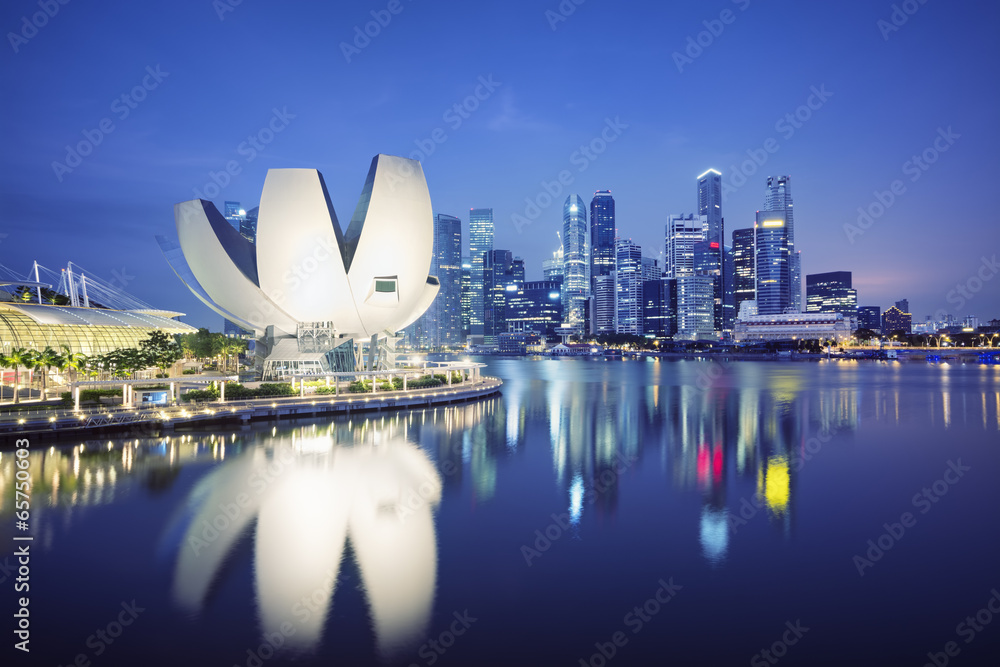 Naklejka premium Central Business District of Singapore.