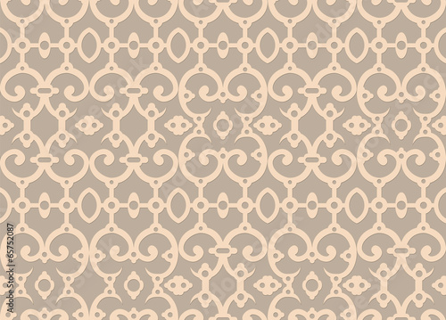 Seamless background with retro pattern. Vector illustration.