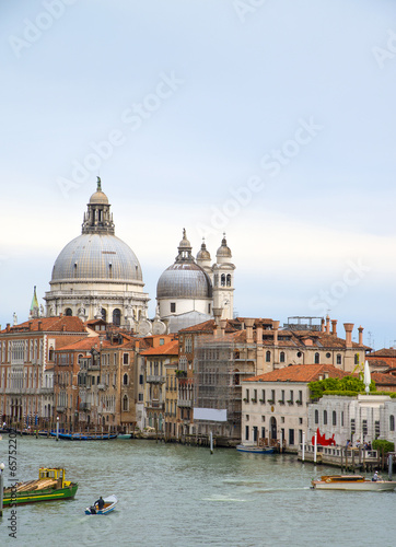 Grand Canal and Basilica Santa Maria della Salute © Ms VectorPlus