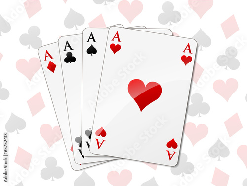 Four aces background