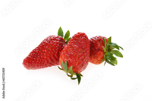 strawberry on white