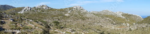 Footpath and mountain