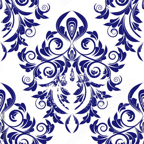 Foto seamless wallpaper. damask pattern. flower background
