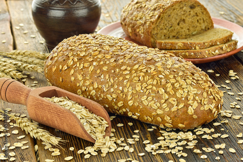Obraz  z motywem Pieczywo z płatkami owsianymi
