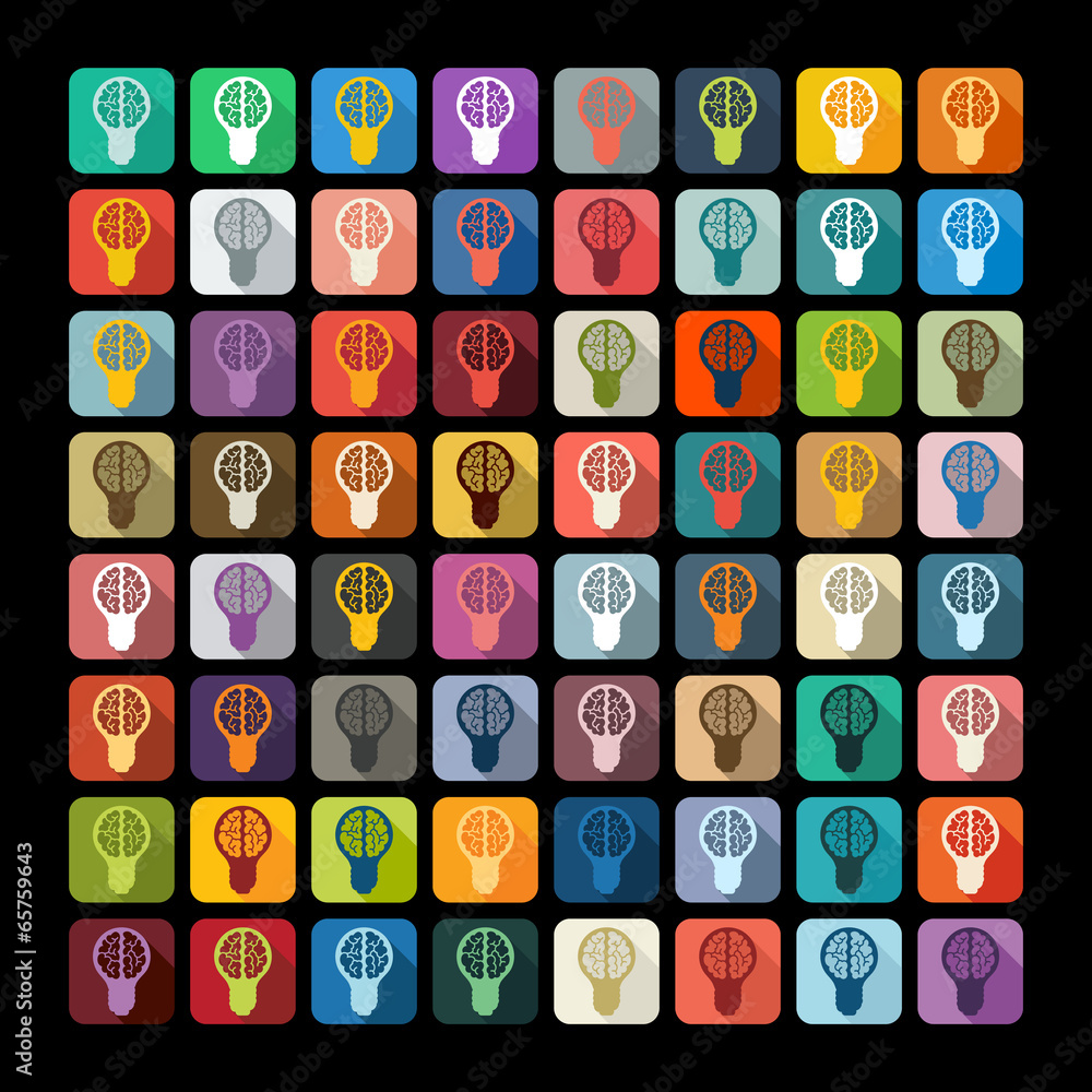 Flat design: lightbulb Flat design: lightbulb