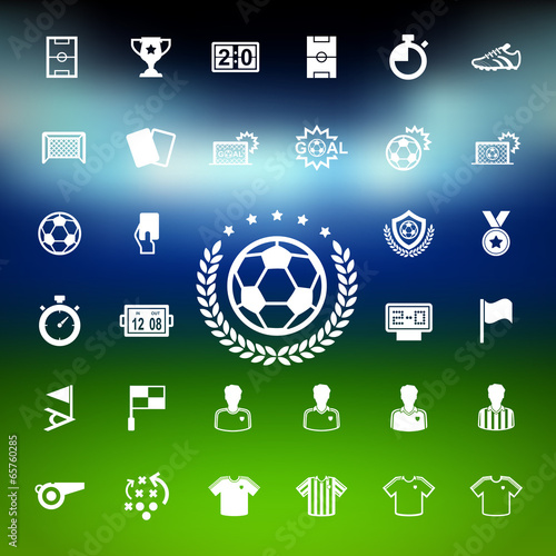Soccer Icons set.