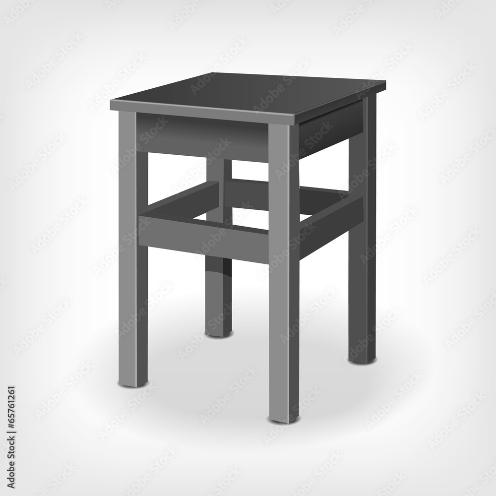 the stool. vector illustration the stool. vector illustration