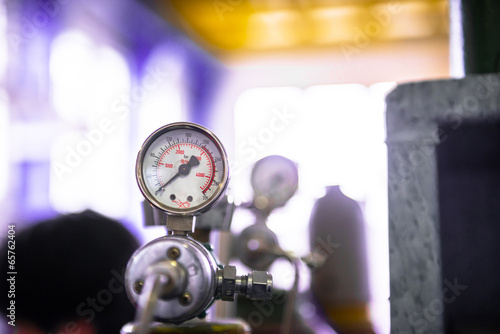 Manometer of an air compressor