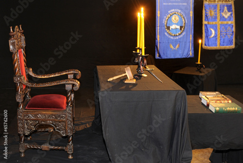 Картината върху платно Mason lodge