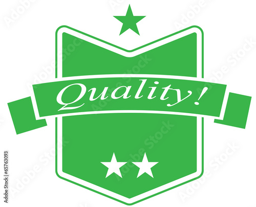 Green Quality Sticker