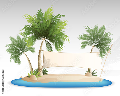 tropical banner