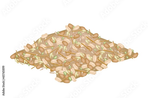 Thai Sweet Dessert with Peanut and Sesame