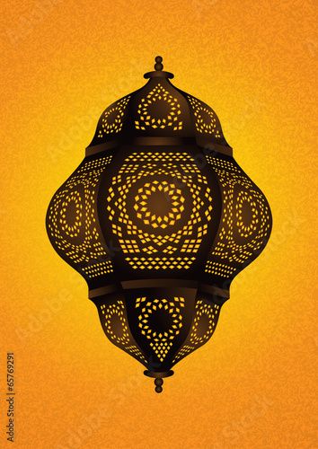 Beautiful Islamic Lamp for Eid / Ramadan Celebrations - Vector I