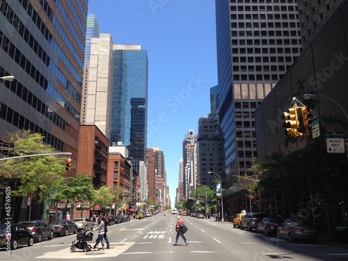empty street Manhattan New York City © TravelTelly