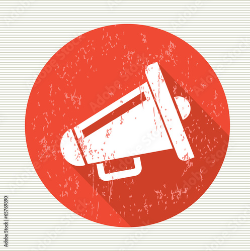 Megaphone symbol,vector