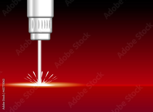 Laser Industrie Hintergrund Rot