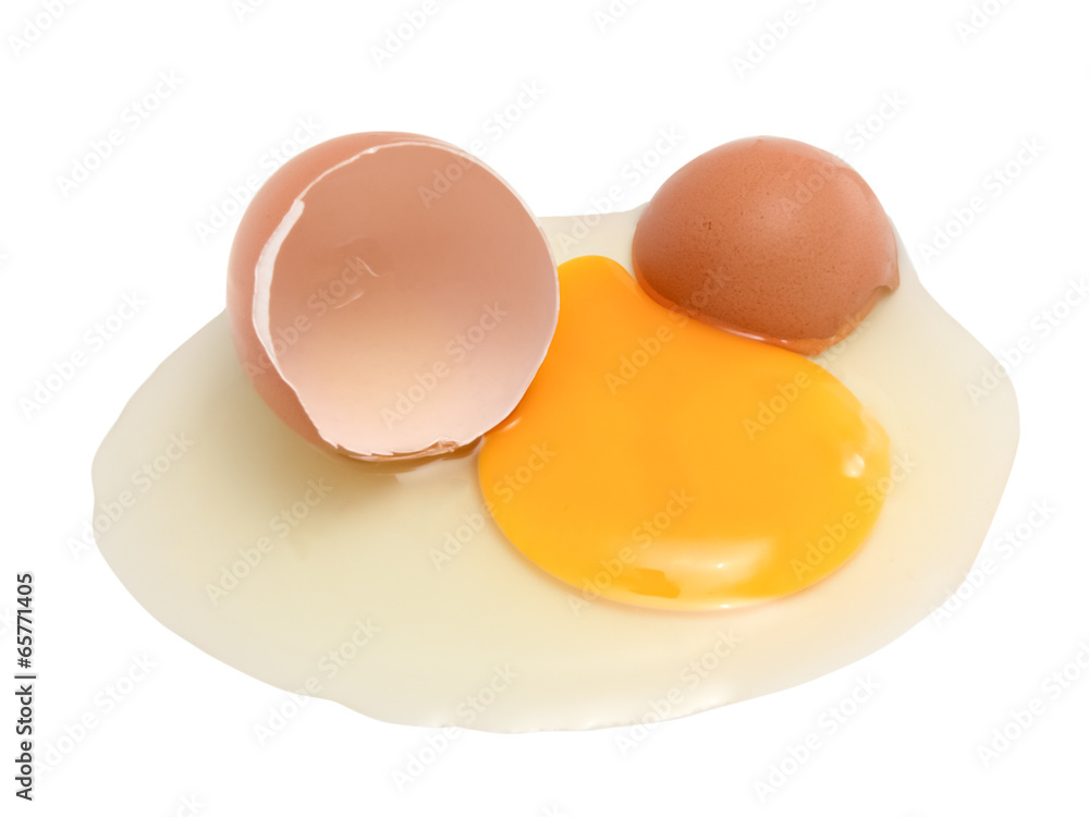 Stale egg isolated on white background Stale egg isolated on white background