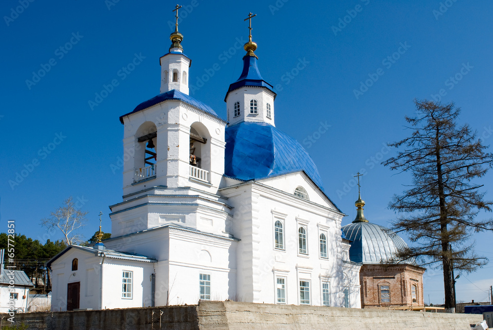 John Predtechi's church. Tobolsk district. Russia John Predtechi's church. Tobolsk district. Russia