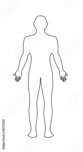 Human male body vector