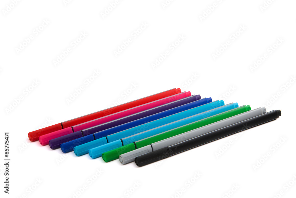 Fototapeta premium Bunte Stifte sortiert