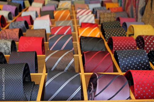 Canvas Print neckties display