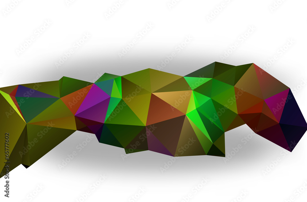 Abstract Triangle Geometrical Multicolored Background