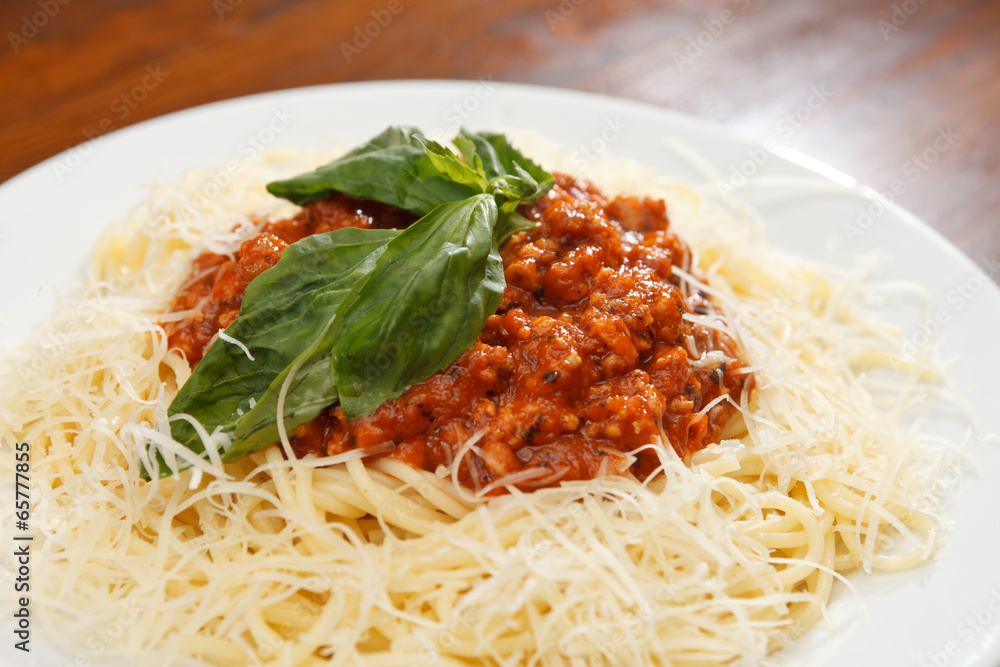 Pasta with meat sauce Pasta with meat sauce