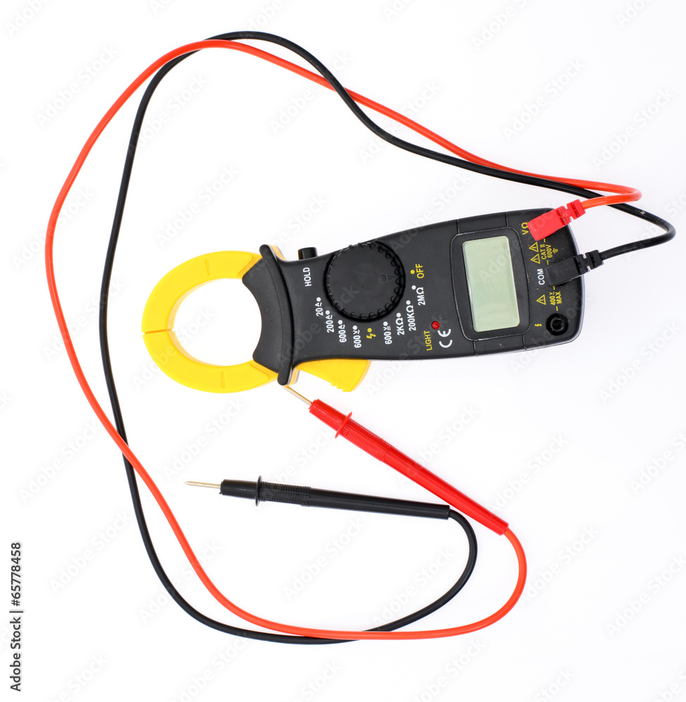 Digital Multimeter Isolated on White Background Digital Multimeter Isolated on White Background