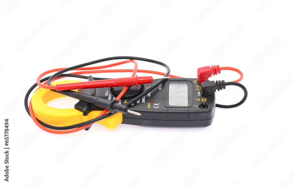 Digital Multimeter Isolated on White Background Digital Multimeter Isolated on White Background