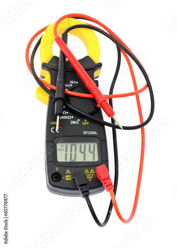 Digital Multimeter Isolated on White Background