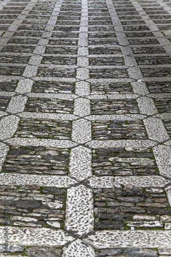 Cobblestone street