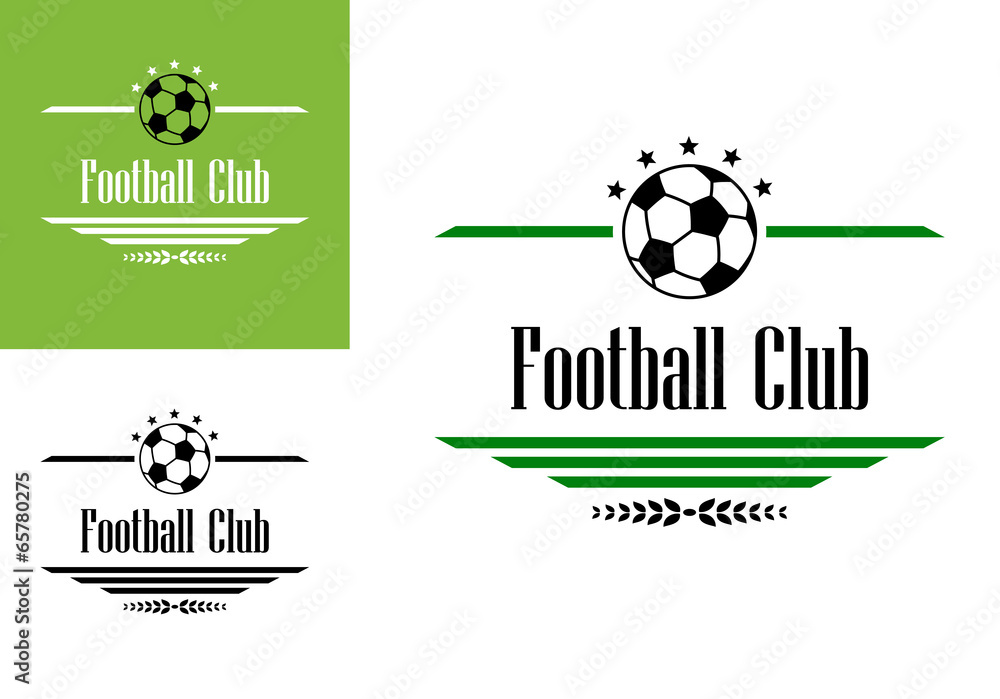 Obraz premium Football or soccer club symbol